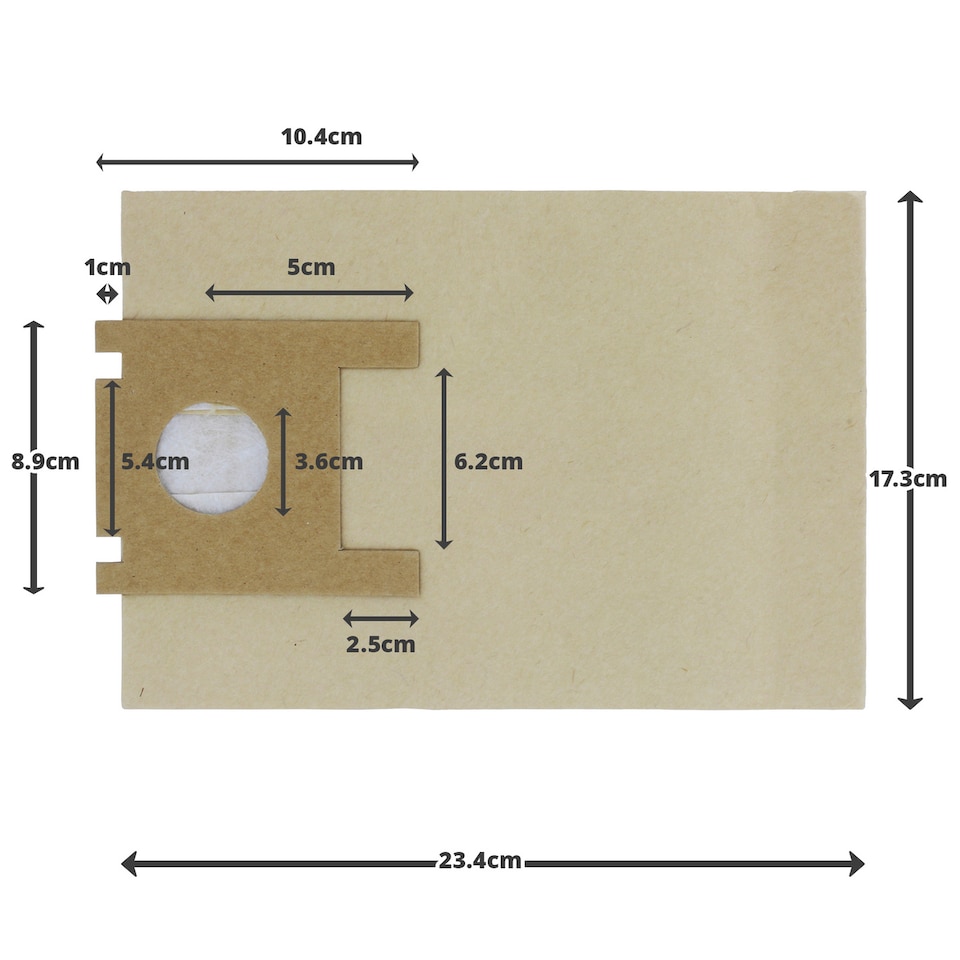 image 1 of Reliapart Dust Bags for Ambia Artec Balloon Delta ZR455 Pack of 5 HD4601 RO220