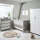 image 2 of Tutti Bambini Modena 3 Piece Room Set - Grey Ash/White