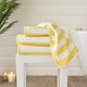 image 4 of Boston 100% Cotton Striped Towels by Lobster Creek – Luxurious, Absorbent, 550 GSM, Yarn-Dyed, Coastal Design Silver | White | Bath towel