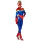 image 1 of Captain Marvel Womens/Ladies Costume - Blue/Red - XS XS