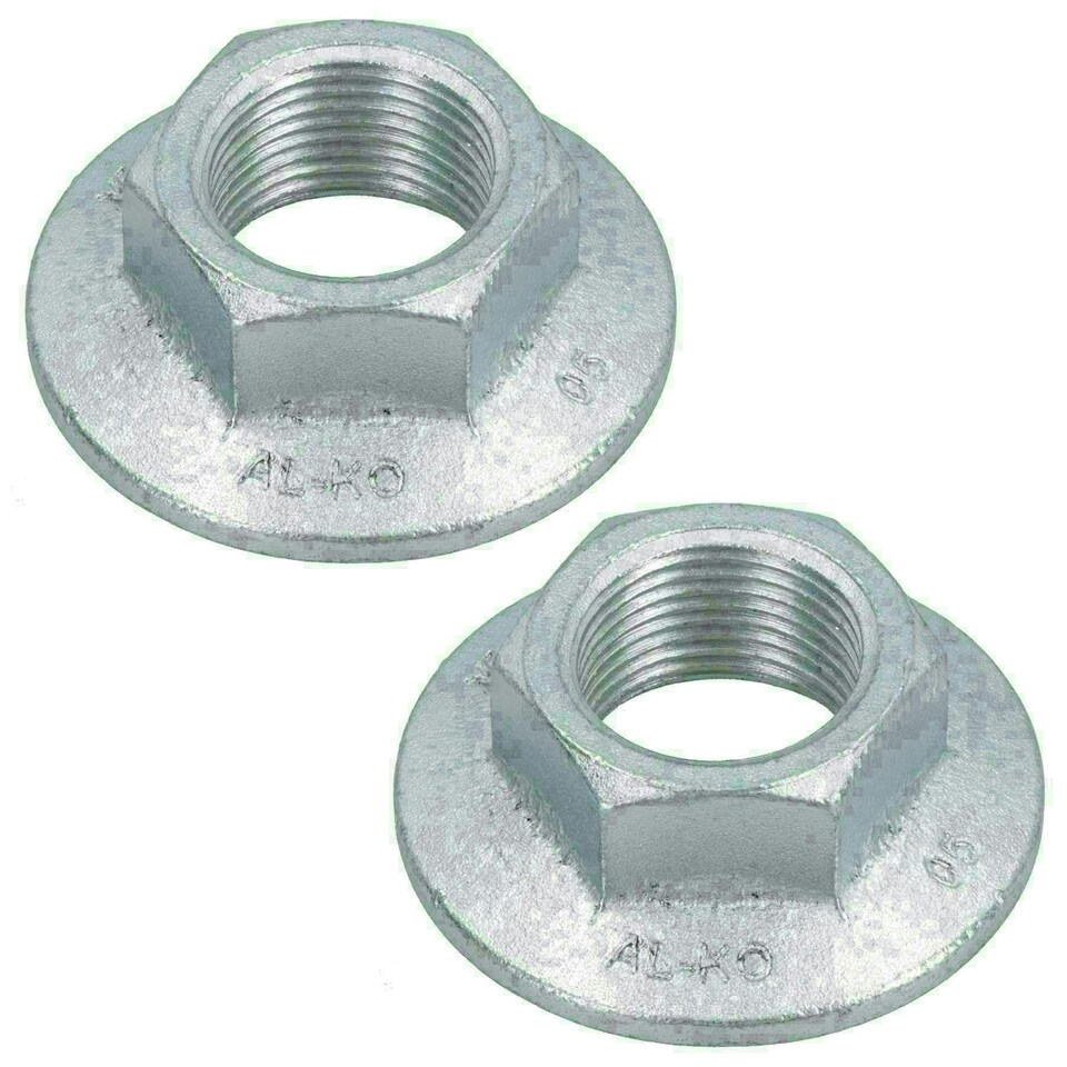 image 1 of M24 x 1.5mm One Shot ALKO Nut Trailer Axle Hub Brake Drum Knott BPW 2pc