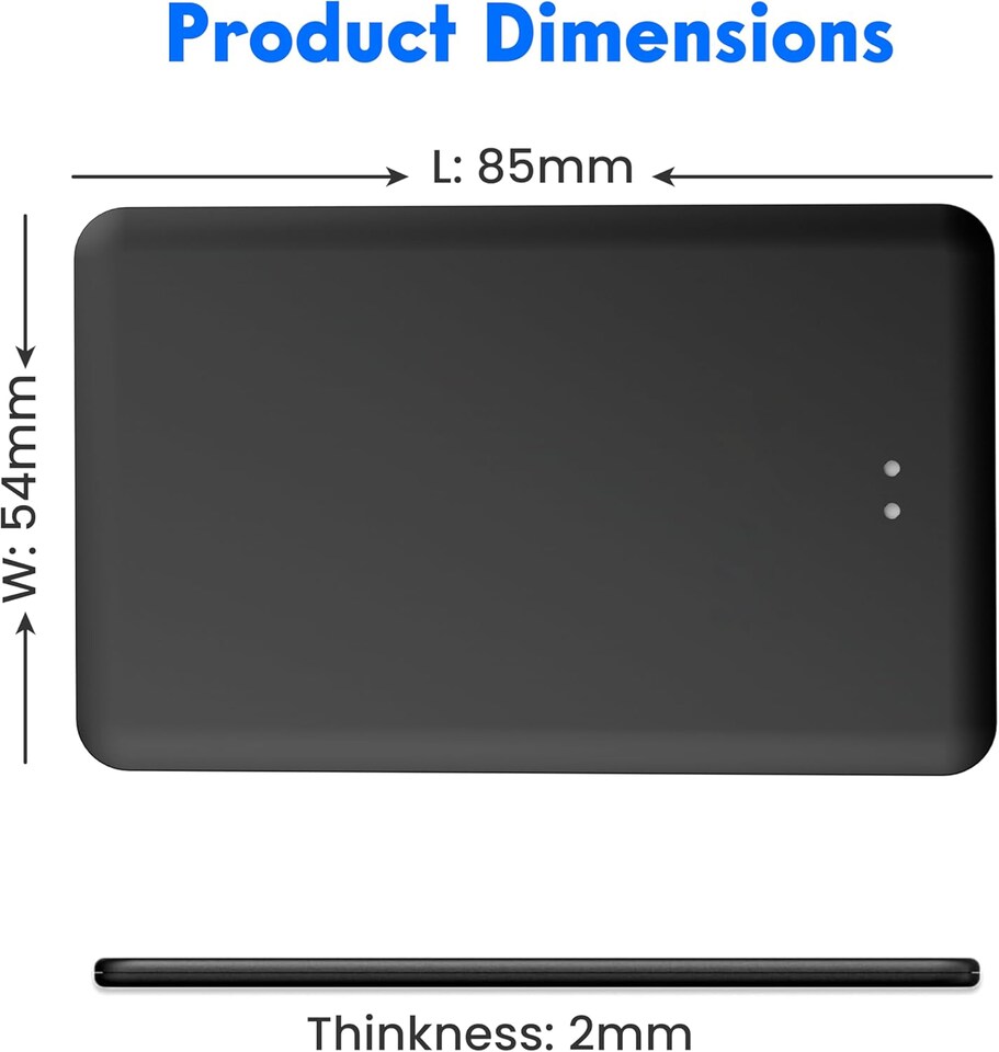 image 1 of Card Tracker (IOS Only) Wallet GPS Tracker Compatible with Apple Find My App