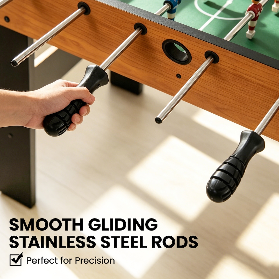 image 1 of HOMCOM Folding Football Gaming Table Mini Foosball Soccer Table, Family Fun
