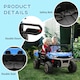 image 8 of HOMCOM 12V 2 Seater Kids Electric Ride-On Car w/ Electric Bucket - Blue