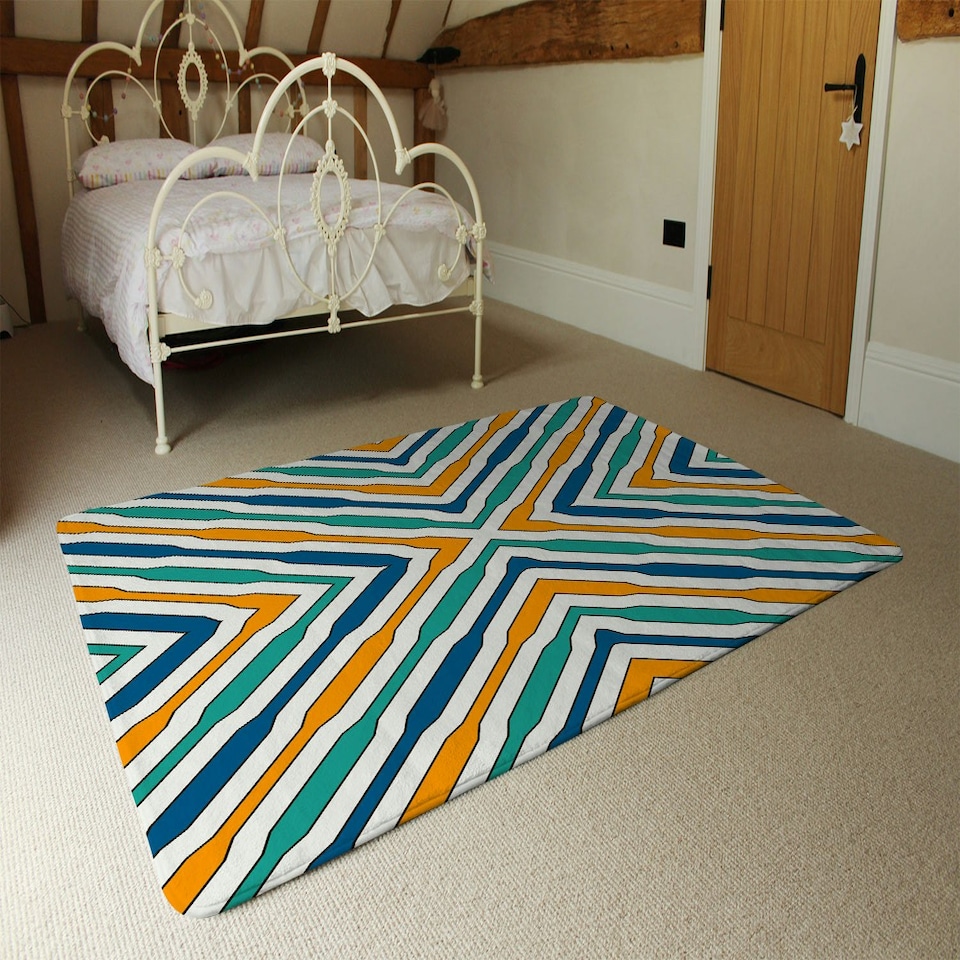 image 1 of Ethnic geometric figures (Rug) Multi | Large: 140x200cm