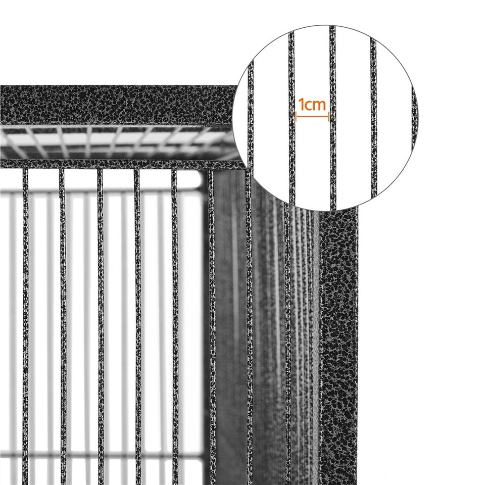 image 1 of Yaheetech 136 cm Tall Mobile Large Parrot Cage w/ Stand Black