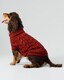 image 2 of Cable Knit Pullover Dog Jumper - Brick