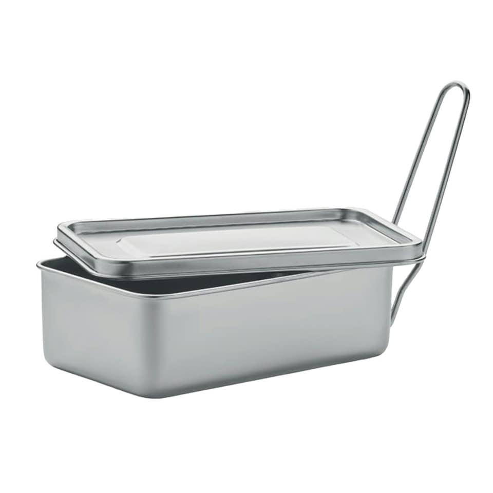 image 1 of MidOcean Tamelunch Stainless Steel 750ml Lunch Box - Silver - One Size