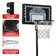 image 5 of Yaheetech 2.19-2.49M Height-Adjustable Basketball Hoop Black