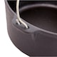 image 3 of 4L Cast Iron Non Stick Dutch Oven Casserole Dish Camping Cooker | Black
