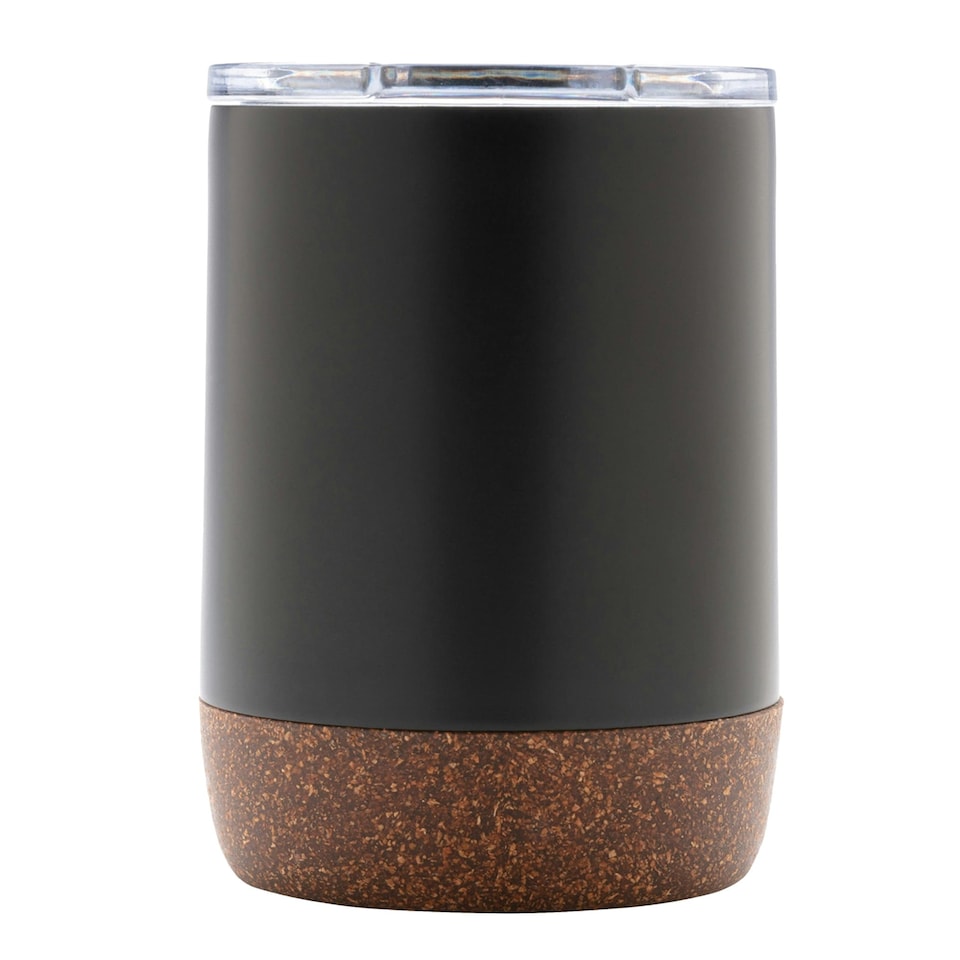 image 1 of XD Collection Cork Recycled Stainless Steel Vacuum Insulated Mug - Black - One Size | Black | 1