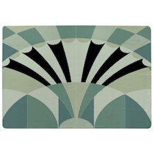 Green Geo Arches (Rug) Green | Medium: 80x150cm