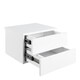 image 4 of Avignon Bedside Table with 2 Drawers in White