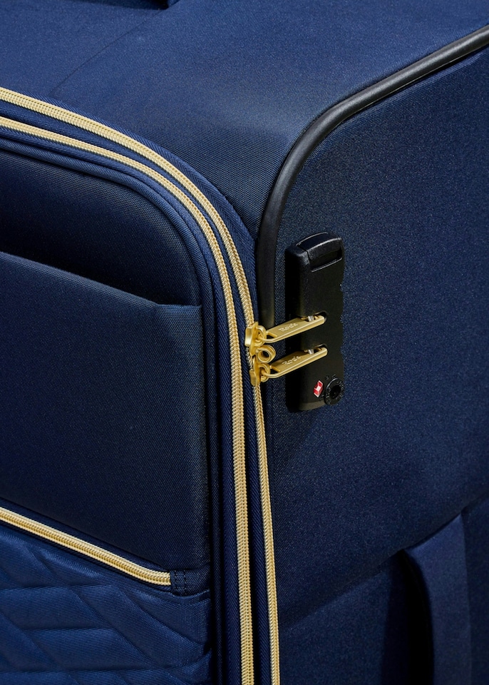 image 1 of Rock Sloane Cabin Suitcase Navy | Blue | Cabin Bag