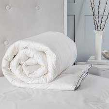 Luxury 13.5 Tog Duck Feather And Down Duvet 100% Cotton Cover Super King White