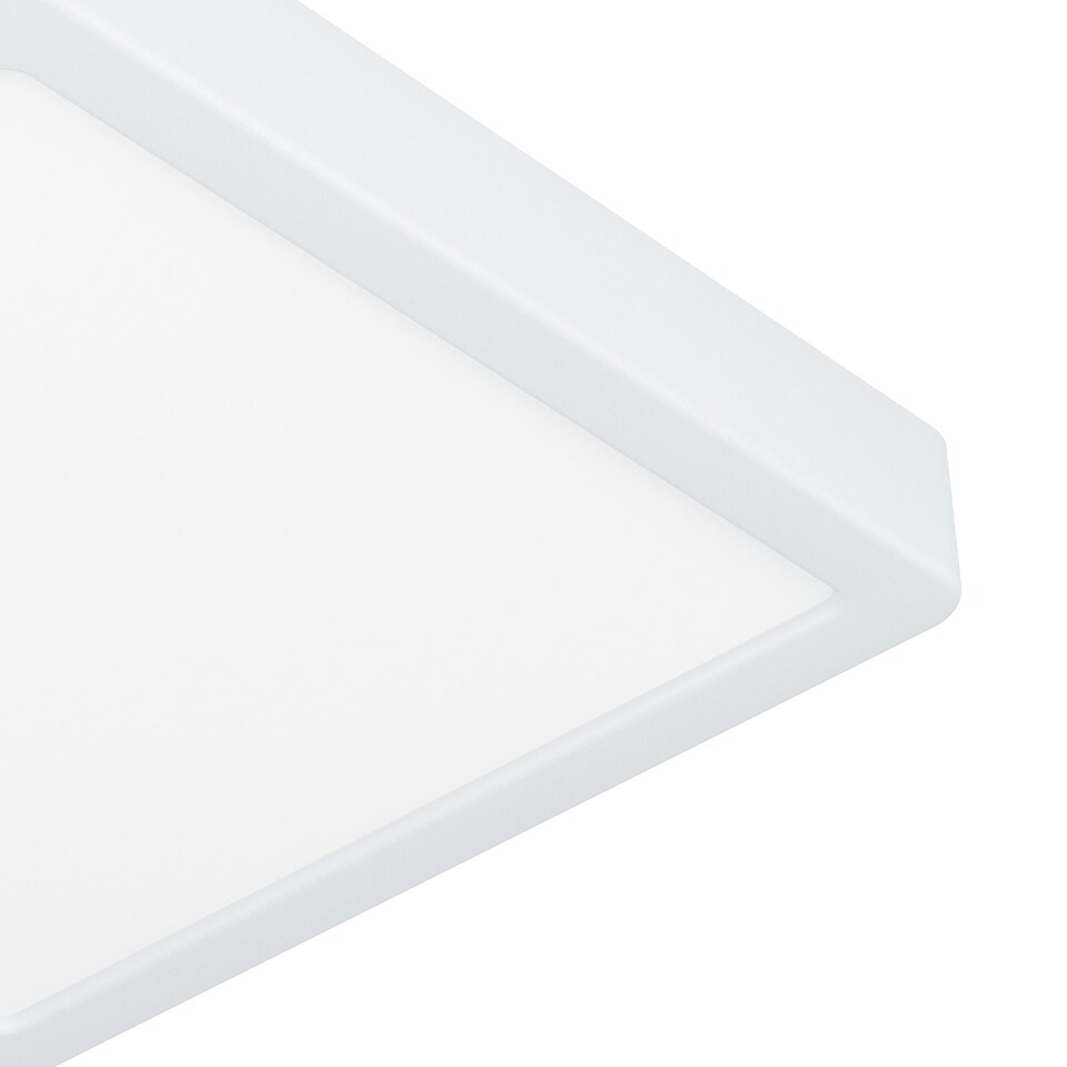 image 1 of EGLO Fueva 6 Ultra-Slim Surface-Mounted White Square LED Ceiling Light WBS White