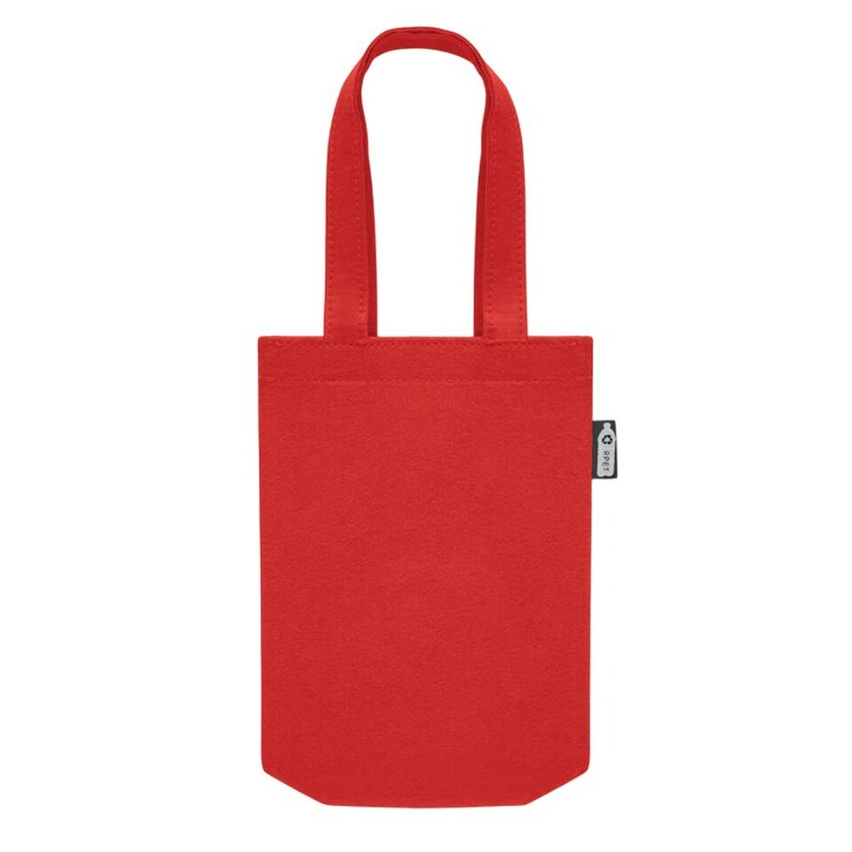 image 1 of MidOcean Feltote Small RPET Felt Gift Bag - Red - One Size Red