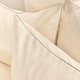 image 3 of OHS Piped Edge Bedding Set Soft Duvet Cover with Pillowcase | Cream | Natural/Ivory | Double