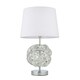 image 9 of Monaco Chrome and Glass Table Lamp