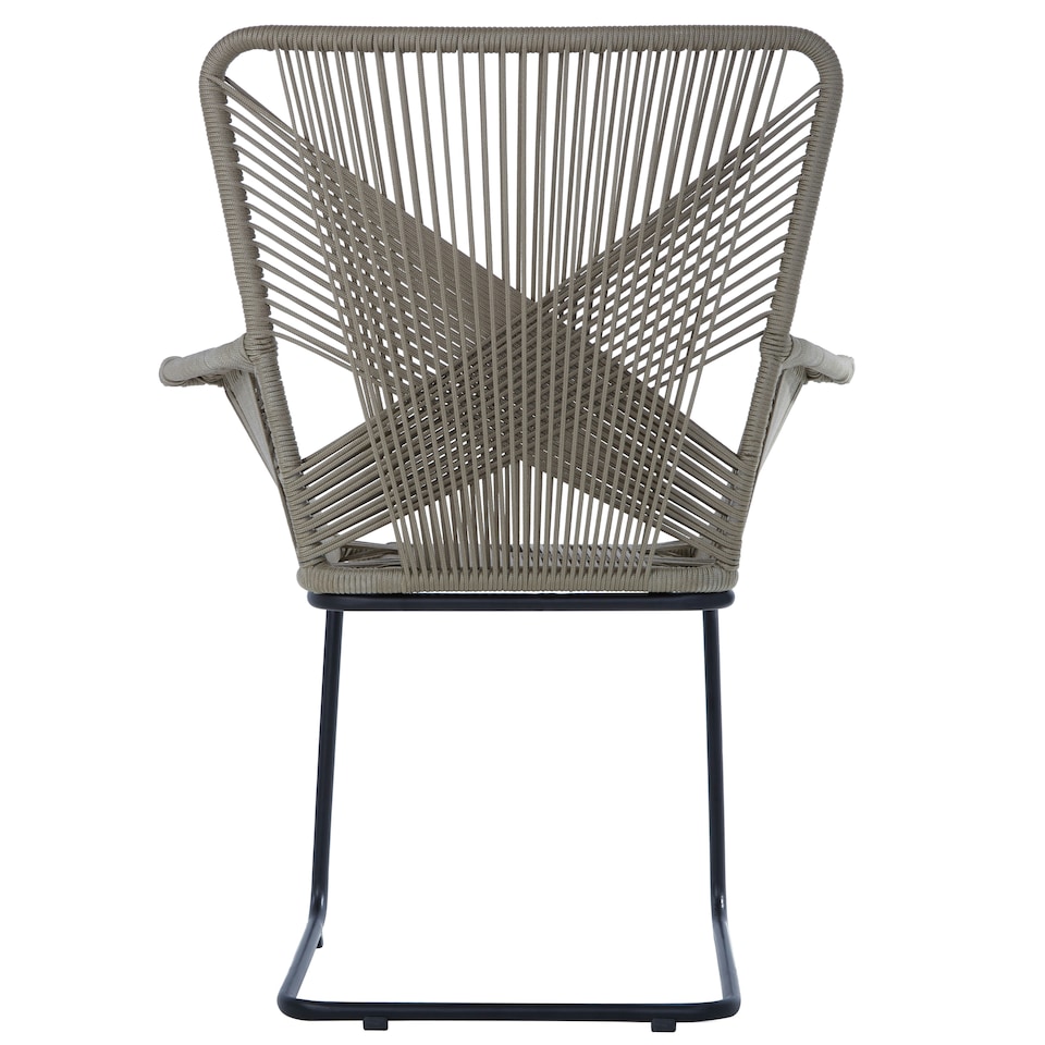 image 1 of Interiors by Premier Rattan Effect Chair, Easy to Clean Outdoor Chair, Arm & Backrest Rattan Armchair, Eco-friendly Rattan Chair