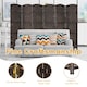 image 7 of COSTWAY 6 Panel Room Divider Privacy Screen Wall Folding Partition Hand woven Rattan
