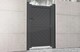 image 1 of Pedestrian Gate 1200x1600mm Grey - Diagonal Solid Infill and Flat Top | Grey | 1