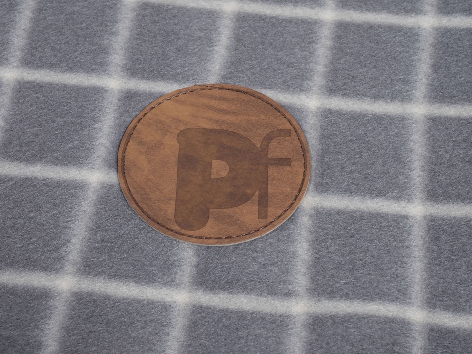 image 1 of PETFACE GREY WINDOW PANE CHECK PET COMFORTER BLANKET
