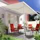 image 1 of Primrose Awnings Metal 1.7m to 2.9m White Round Support Pole Kit for Awning Adjustable Height