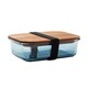 image 1 of MidOcean Vitrio Lunch Glass 800ml Lunch Box | Blue | Transparent Blue | One Size | 1