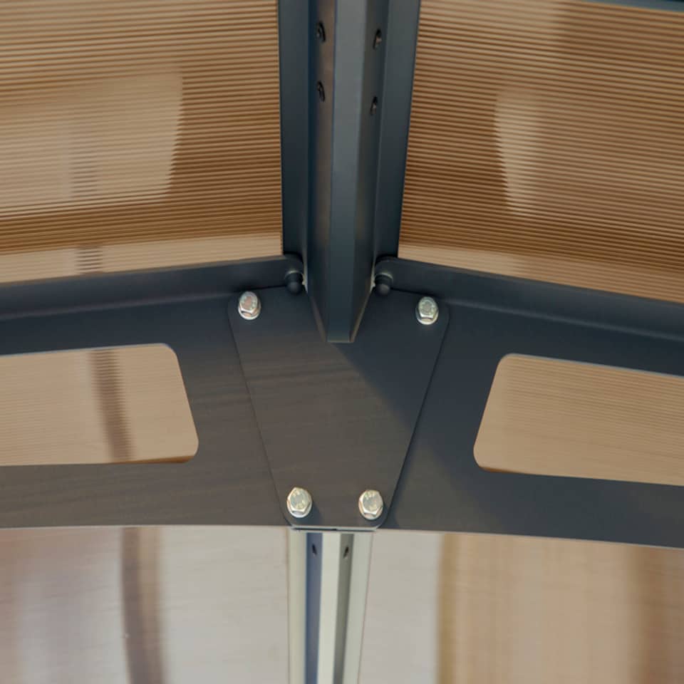 image 1 of Arcadia Carport 6400 - Polycarbonate - L649 x W359 x H242 cm - Grey | Grey