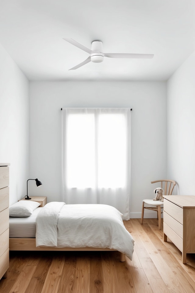 image 1 of Mini Punt Tub Small 3 Blade Ceiling Fan Matt White with Light 2700 - 4000 - 6000K Tuya Smart System