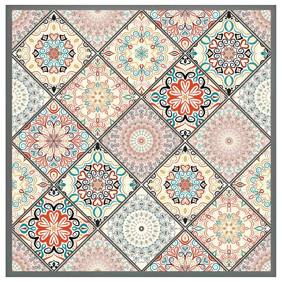 image 1 of Luxury oriental tile (Picutre Frame) Grey | M
