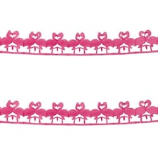 Flamingo Paper Garland Hanging Decoration 2.5m