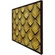 image 3 of Golden geometric flower pattern (Picutre Frame) White | S