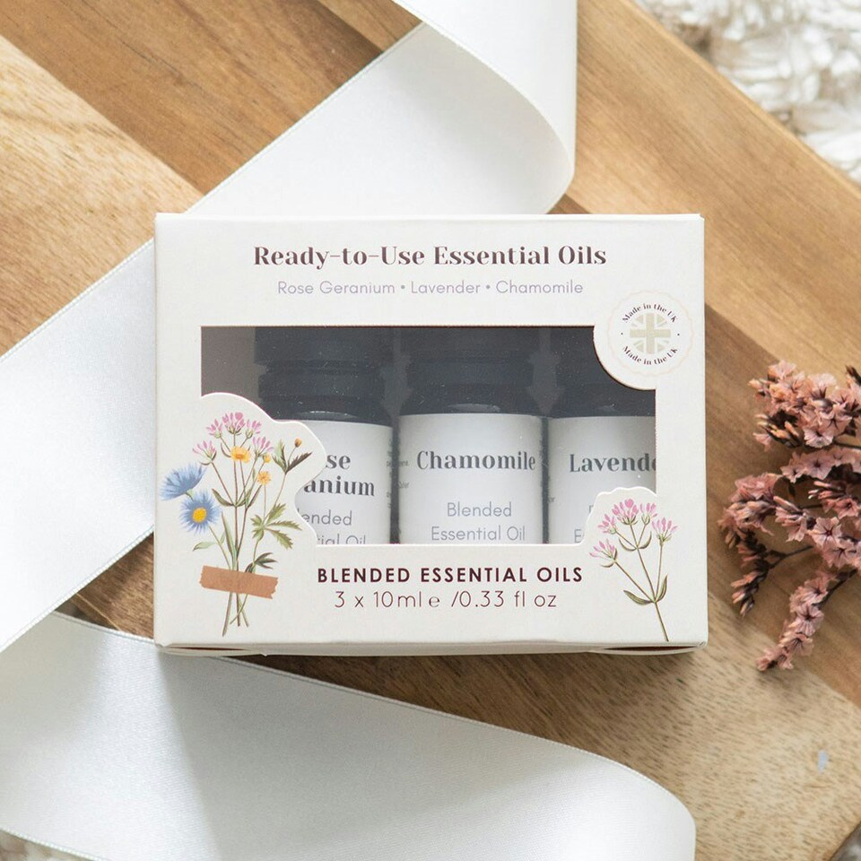 image 1 of Set of 3 Floral Blended Essential Oils