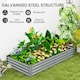 image 4 of Outsunny Galvanised Raised Garden Bed, 180x90x30cm Raised Bed, Silver 