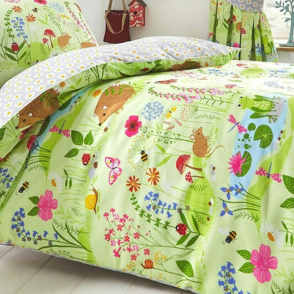 image 1 of Kids Club Bluebell Woods Bed Duvet Cover and Pillowcase Set Multi | Single