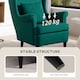 image 4 of HOMCOM Wingback Chair, Modern Accent Chair for Living Room Bedroom, Green | Green | Green