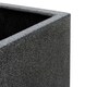 image 3 of Primrose Poly Terrazzo Stone Large Grey Tall Cube Patio Planter 79cm