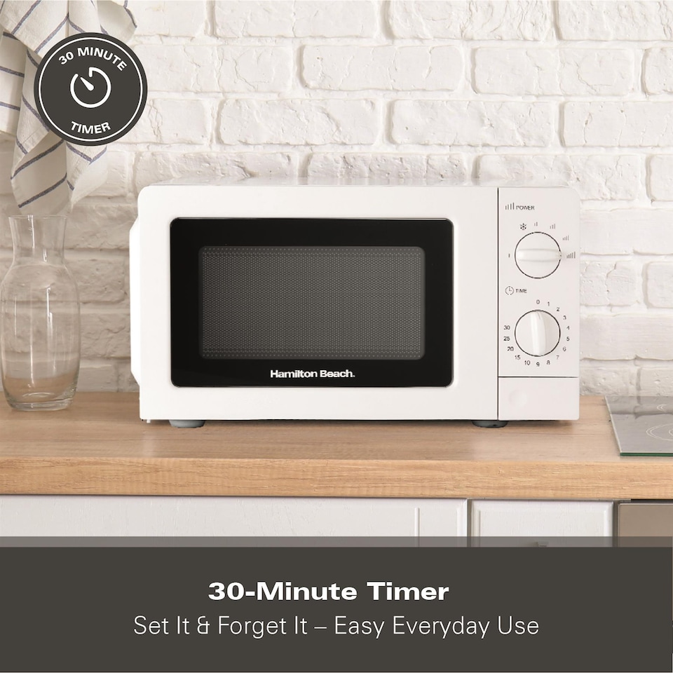image 1 of Hamilton Beach 20L Standard White Microwave