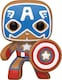 image 2 of Funko Marvel Marvel Holiday Gingerbread Captain America POP Vinyl Figure