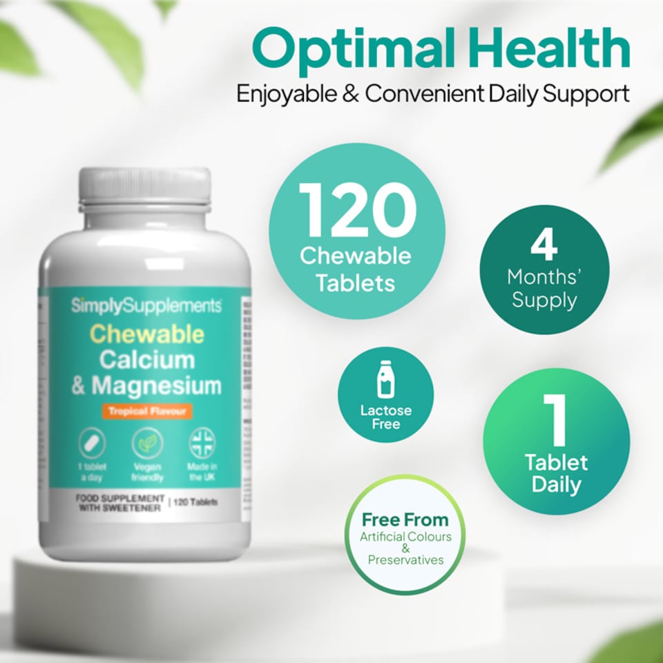 image 1 of Chewable Calcium & Magnesium Tablets