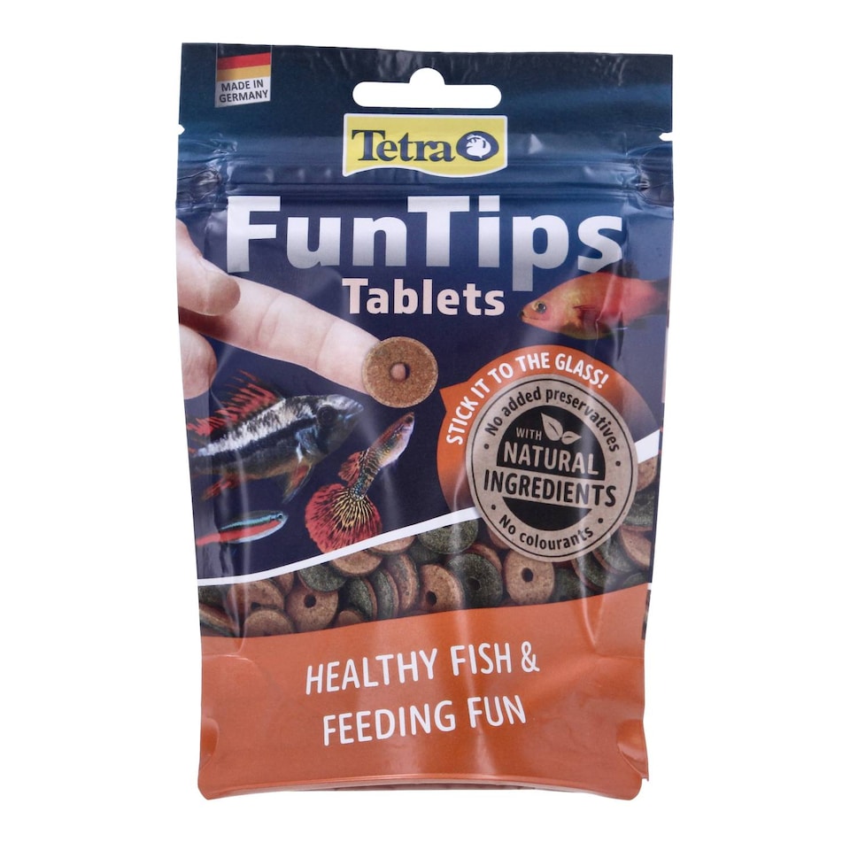 image 1 of Tetra Fun Tips Fish Food Tablets - 75 Count Pack
