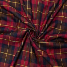 Minerva Core Range Red Polyester Viscose Suiting Fabric for Dressmaking, 145cm / 57" Wide - per metre