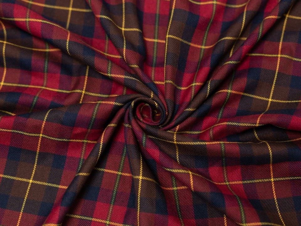 Minerva Core Range Red Polyester Viscose Suiting Fabric for Dressmaking, 145cm / 57" Wide - per metre