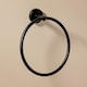 image 2 of COSMIC Towel ring, 20cm, Matt black, Anti-corrosion, Start Collection