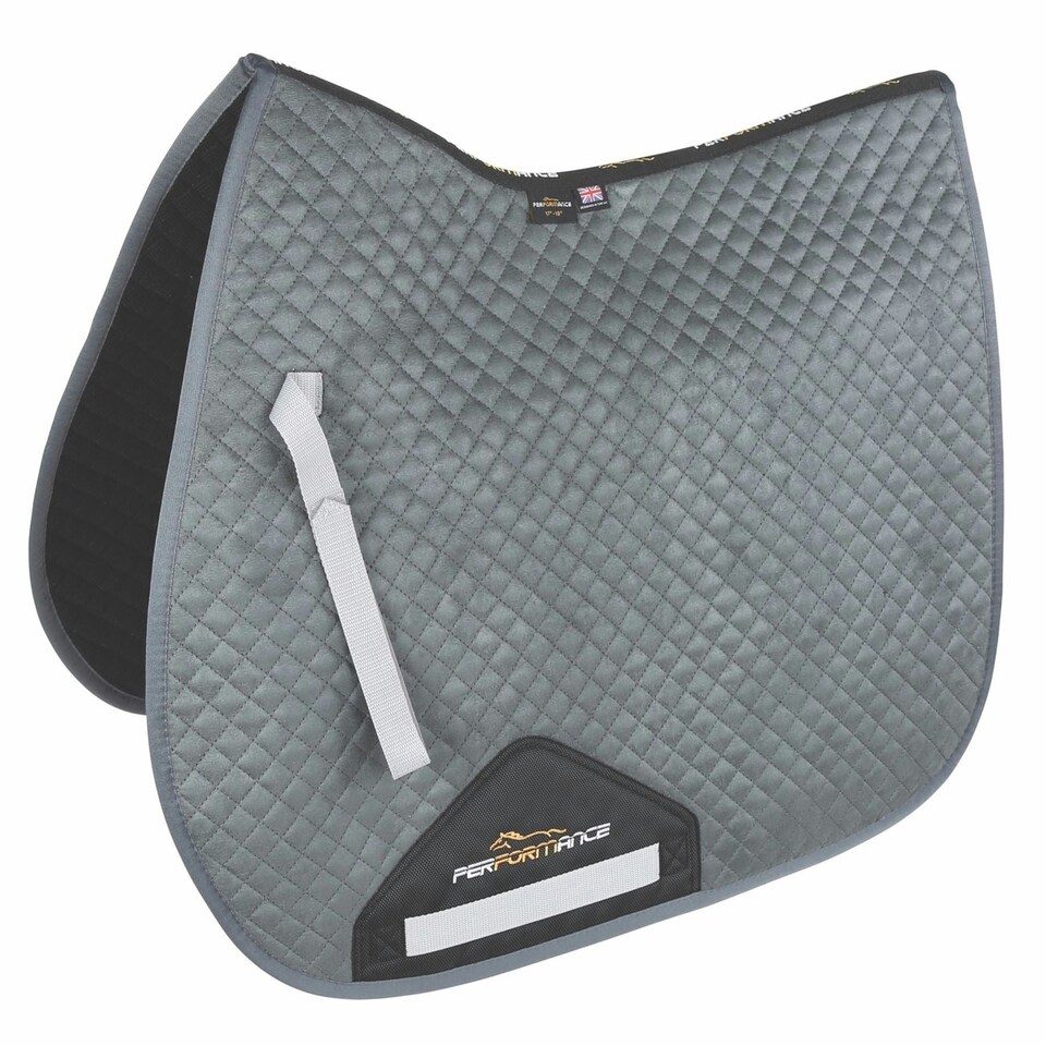 image 1 of Shires Performance Suede Saddlecloth Black | Size: 15-16.5 Inch
Colour: Black