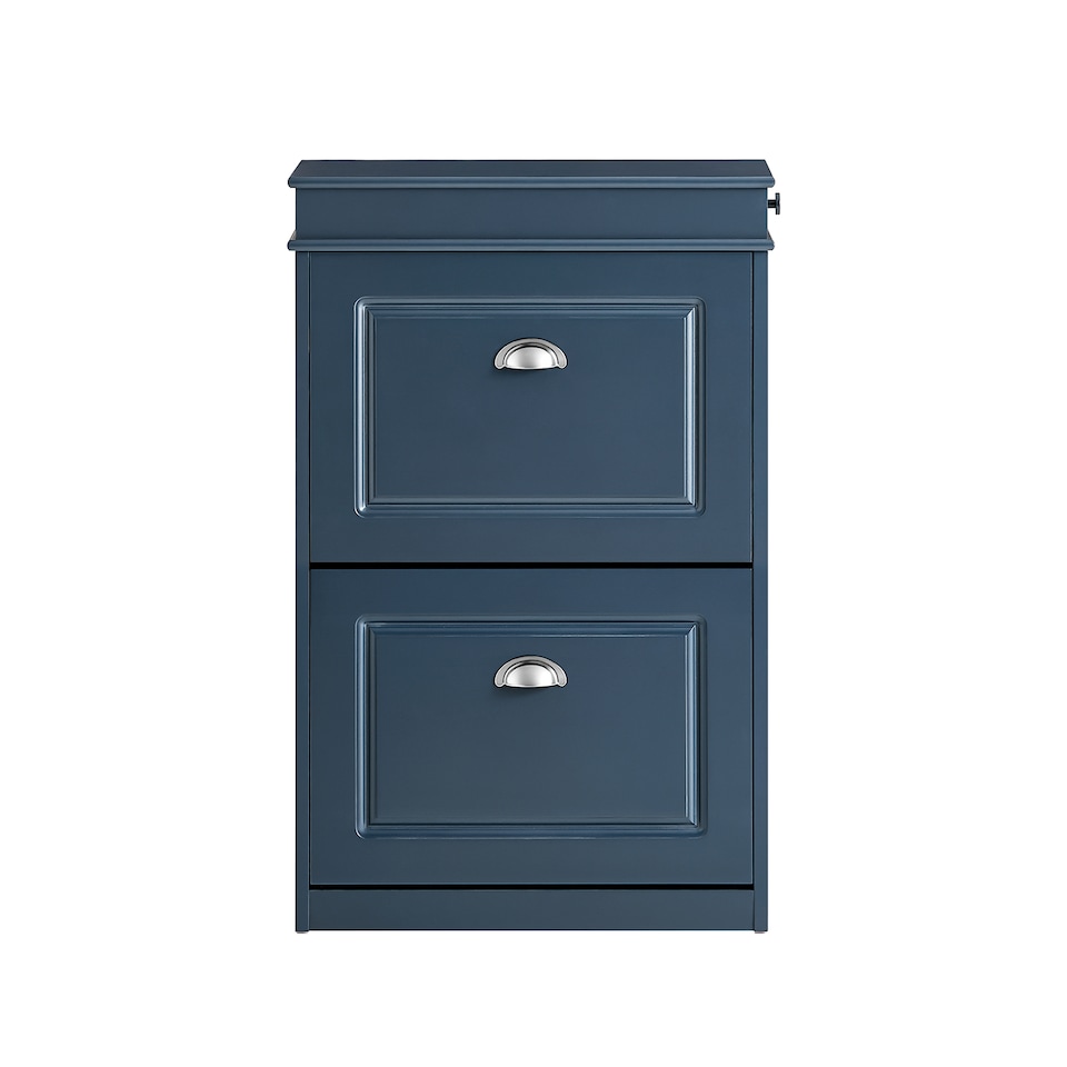 image 1 of SoBuy FSR78-B,Shoe Rack Storage Cabinet with 2 Flip Drawers | Blue | Blue | 1