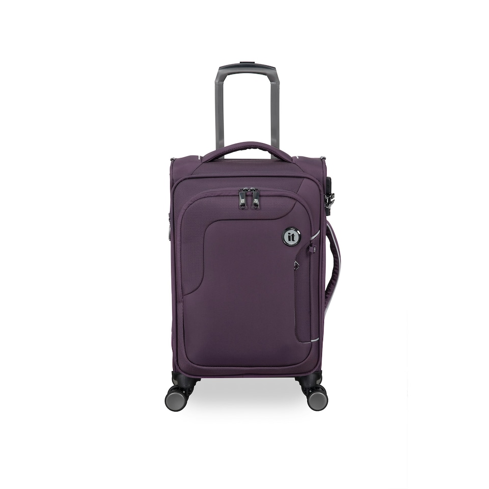 image 1 of IT Luggage Teleported Plum Perfect Expandable Cabin Suitcase with TSA Lock Purple | Cabin Bag