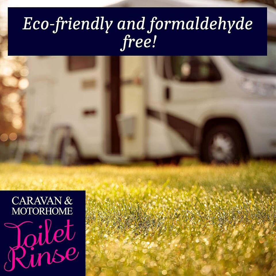 image 1 of Homefront Caravan and Motorhome Pink Toilet Chemical Rinse Solution Fluid Cleaner Formaldehyde Free 2L